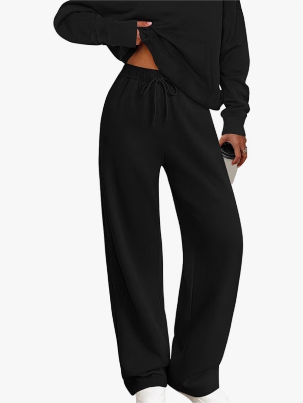 PrettyGarden Women’s Black Lounge Pants